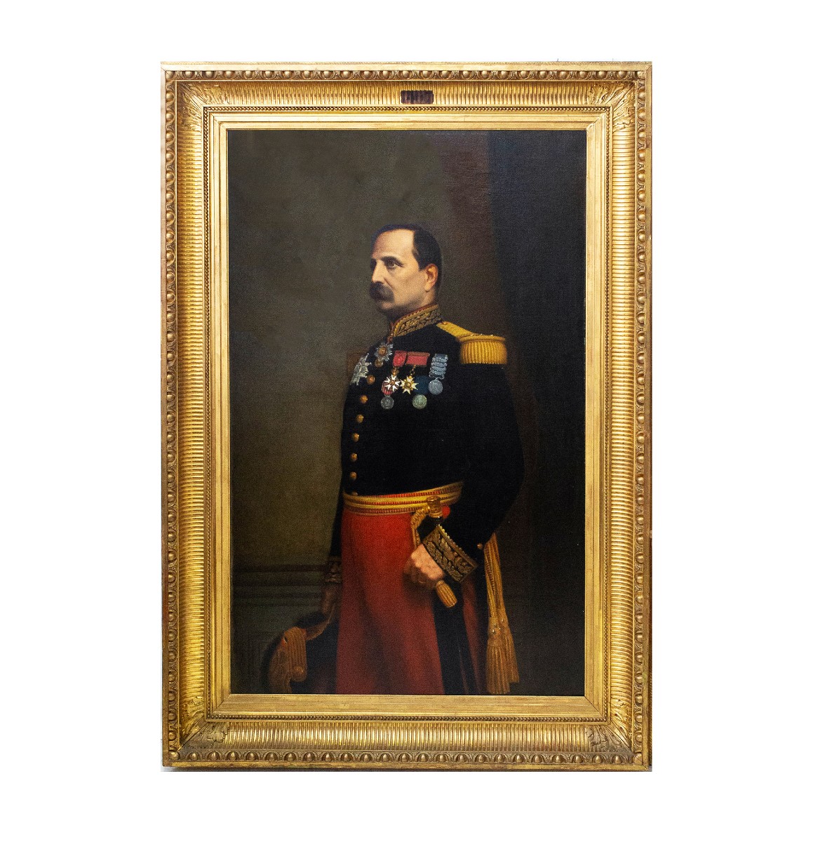 Eugène Laville, "Ritratto del generale Barral", firmato, oliosu tela, Salon del 1869