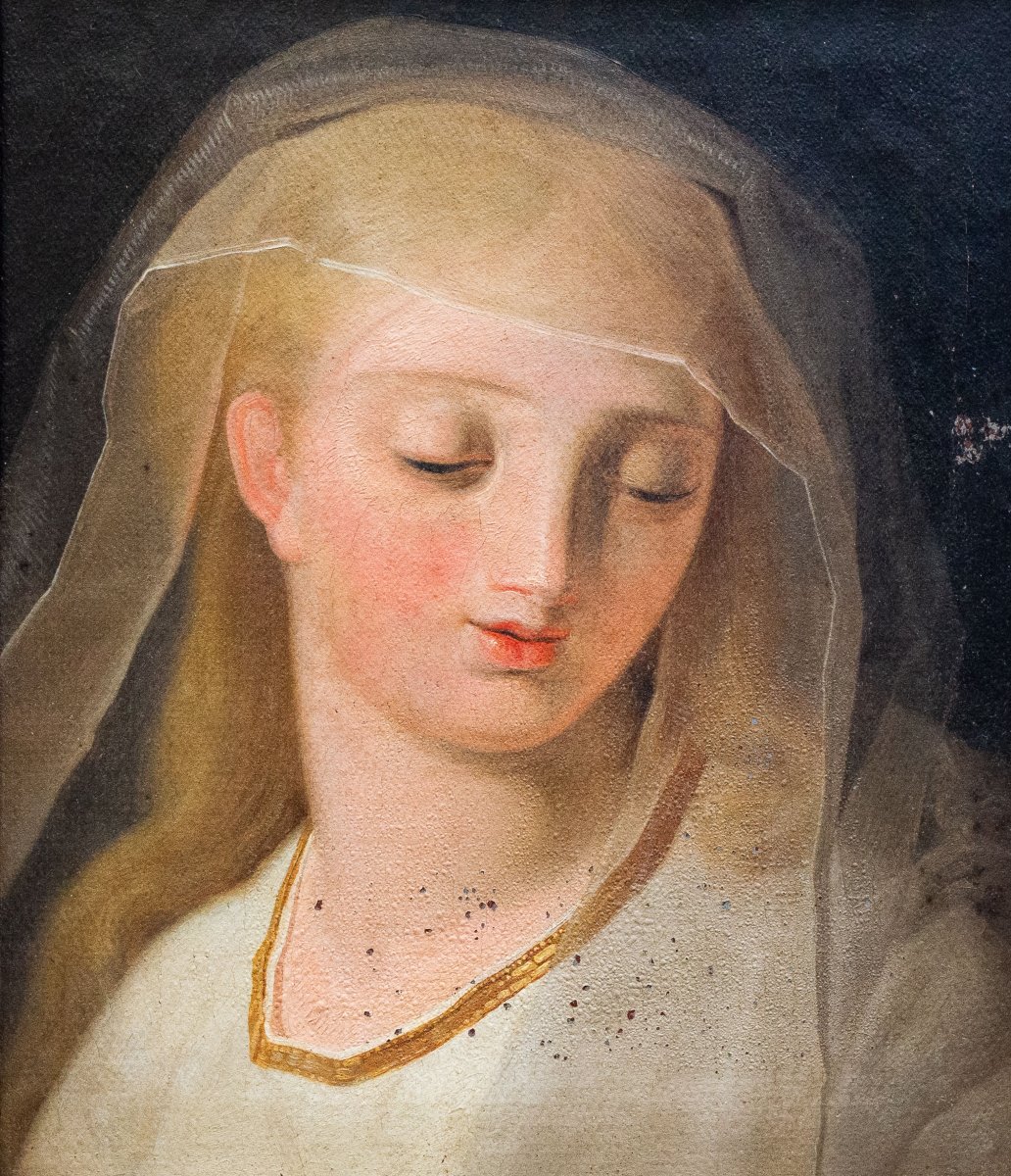 "La vergina Maria", olio su tela, Epoca '800-photo-1