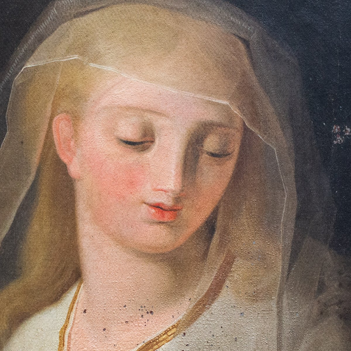 "La vergina Maria", olio su tela, Epoca '800-photo-2