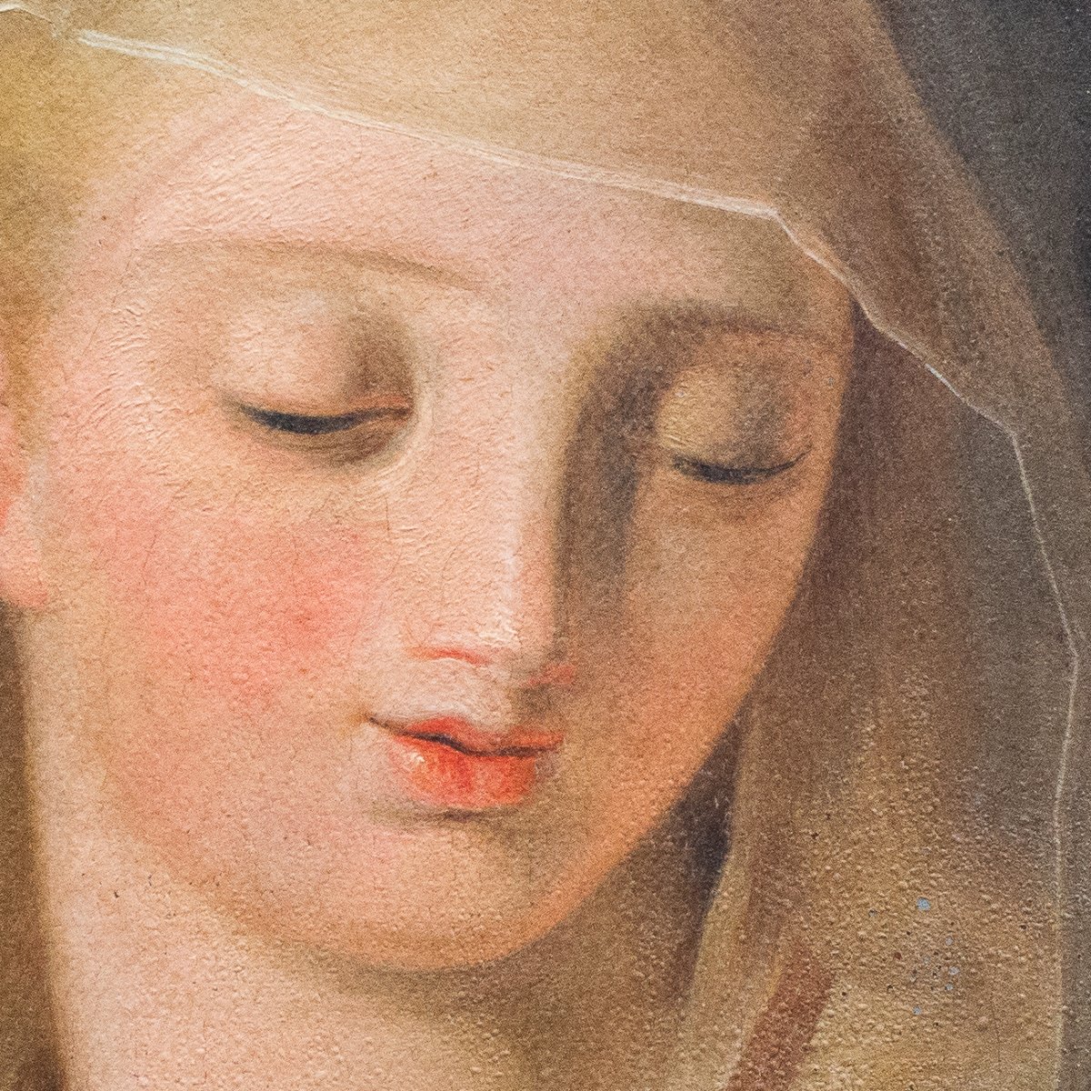 "La vergina Maria", olio su tela, Epoca '800-photo-4