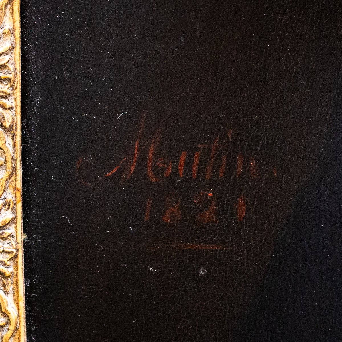 Martin, olio su tela, firmato, “Ufficiale della Legione d’Onore, 1821-photo-3