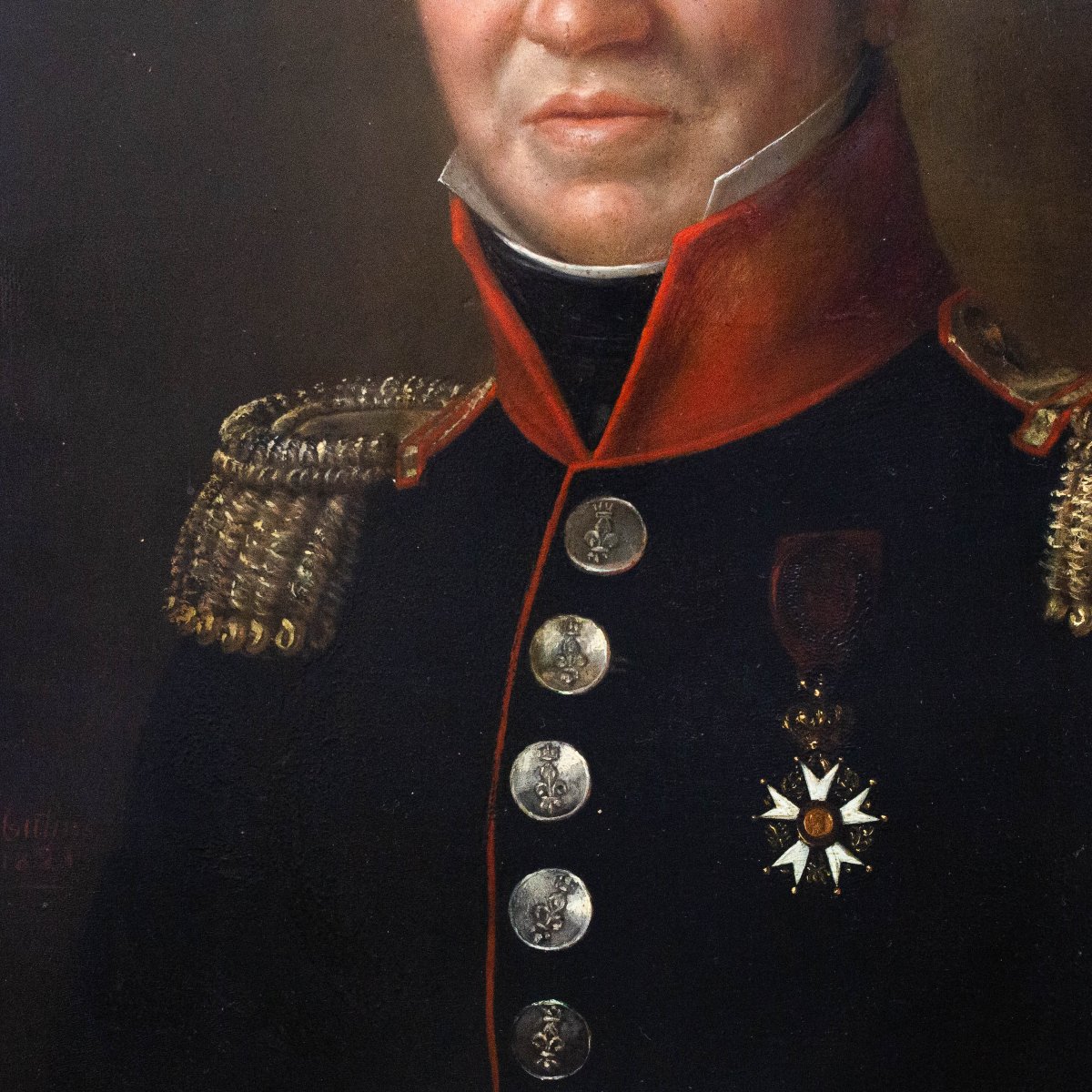 Martin, olio su tela, firmato, “Ufficiale della Legione d’Onore, 1821-photo-1