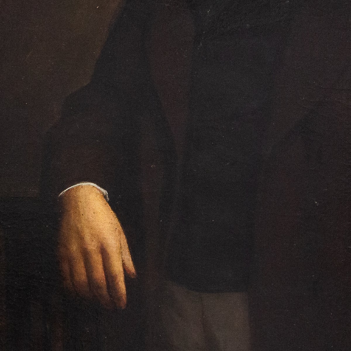 E. Sans, “Ritratto di Gentiluomo”, olio su tela, firmato, 1860-photo-2