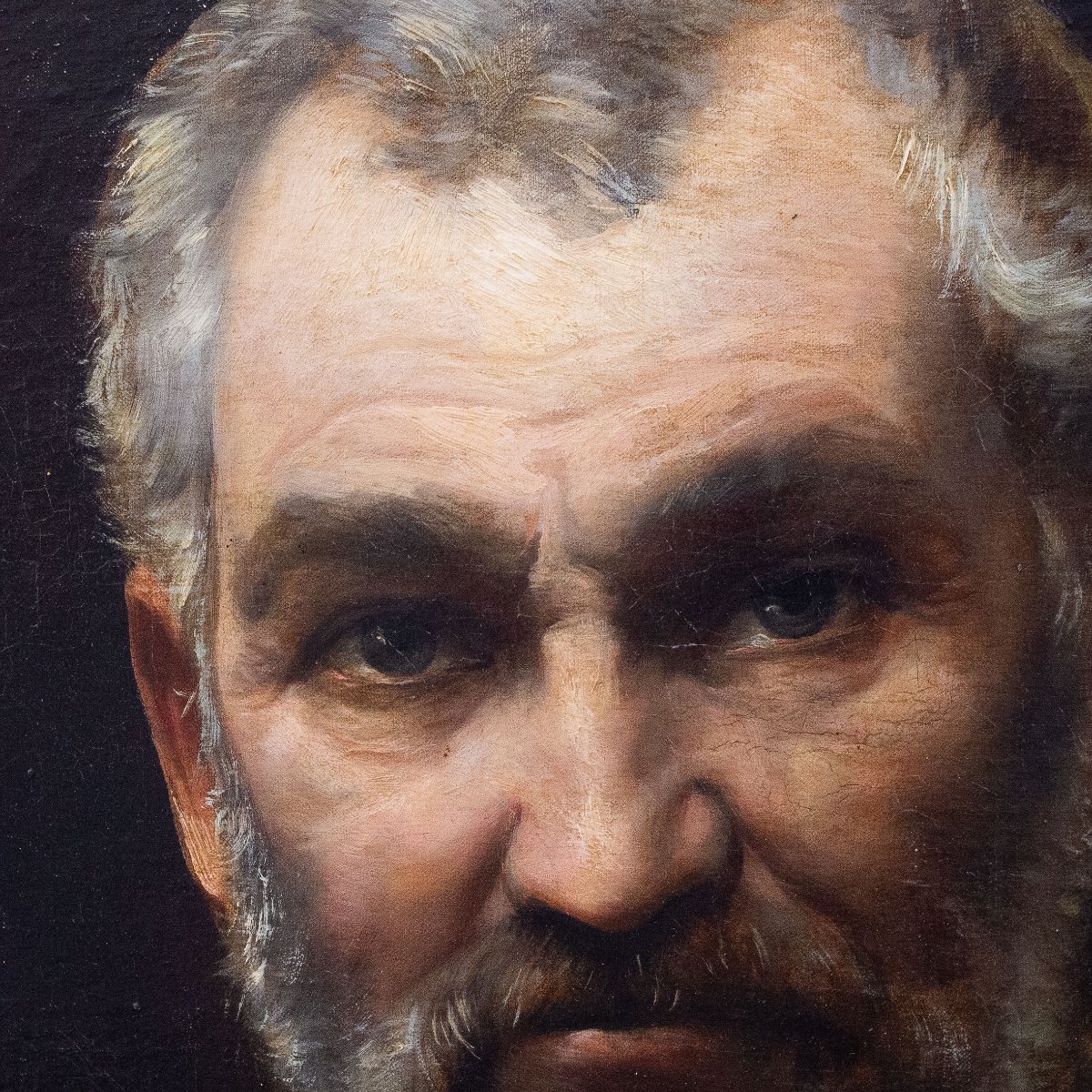 Louis Priou, "Mr Elie", olio su tela, 1880-photo-4