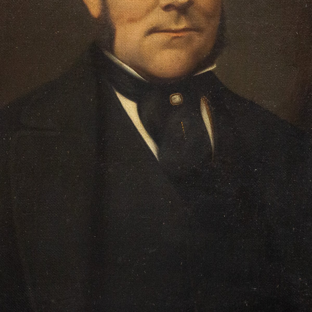 "Ritratto di gentiluomo", olio su tela, Epoca XIX secolo-photo-1