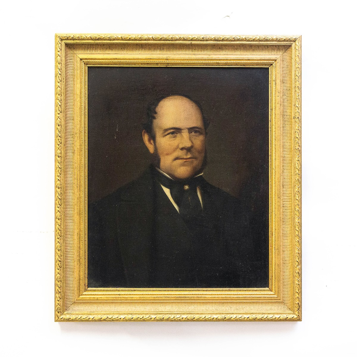 "Ritratto di gentiluomo", olio su tela, Epoca XIX secolo