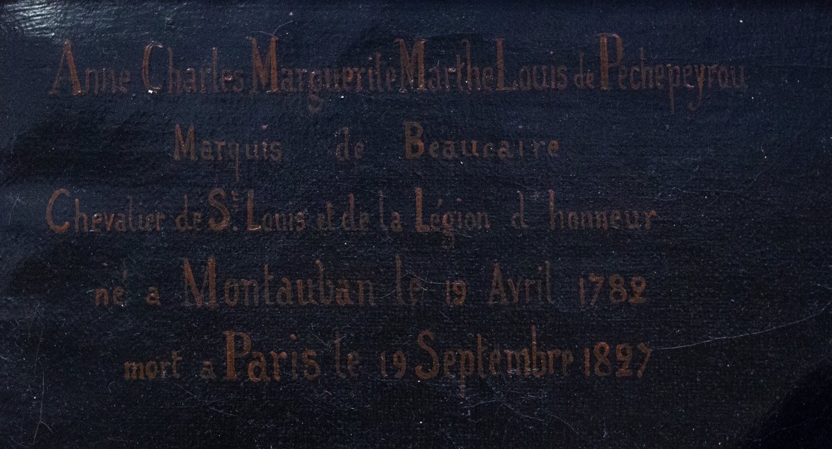 "Ritratto del marchese di Beaucaire," olio su tela, inizio XIX secolo-photo-2
