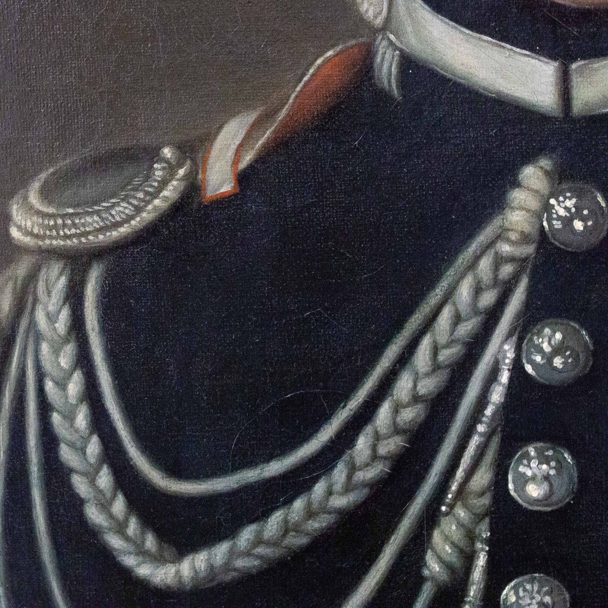 "Ritratto del marchese di Beaucaire," olio su tela, inizio XIX secolo-photo-5