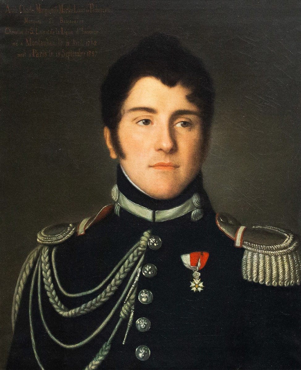 "Ritratto del marchese di Beaucaire," olio su tela, inizio XIX secolo