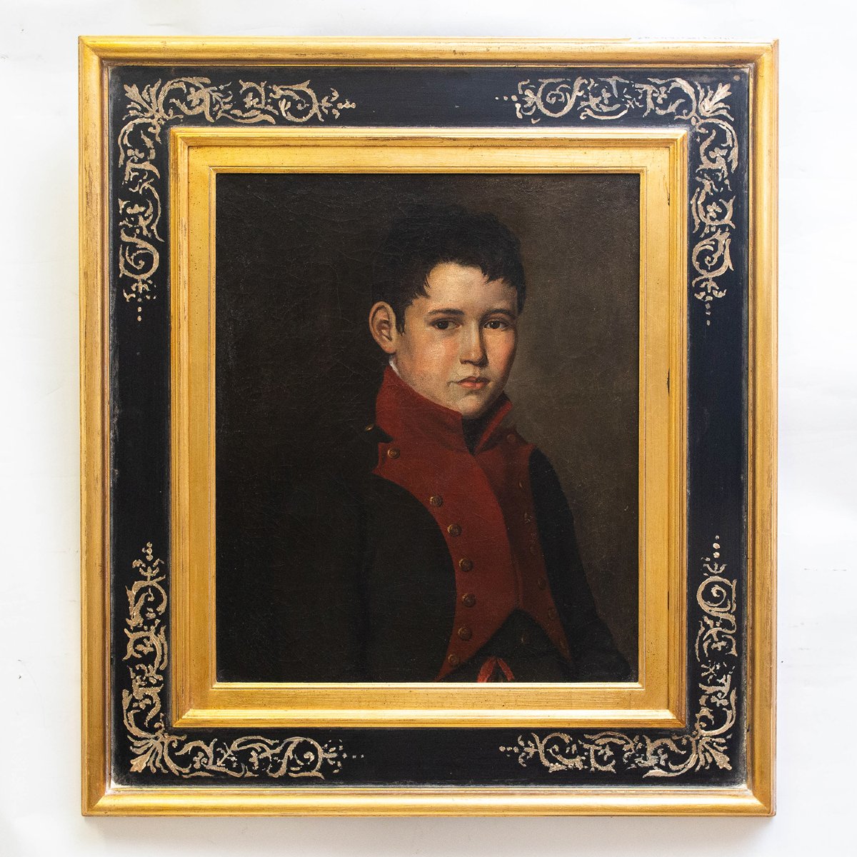 "Ritratto di giovane", olio su tela, Epoca '800-photo-2