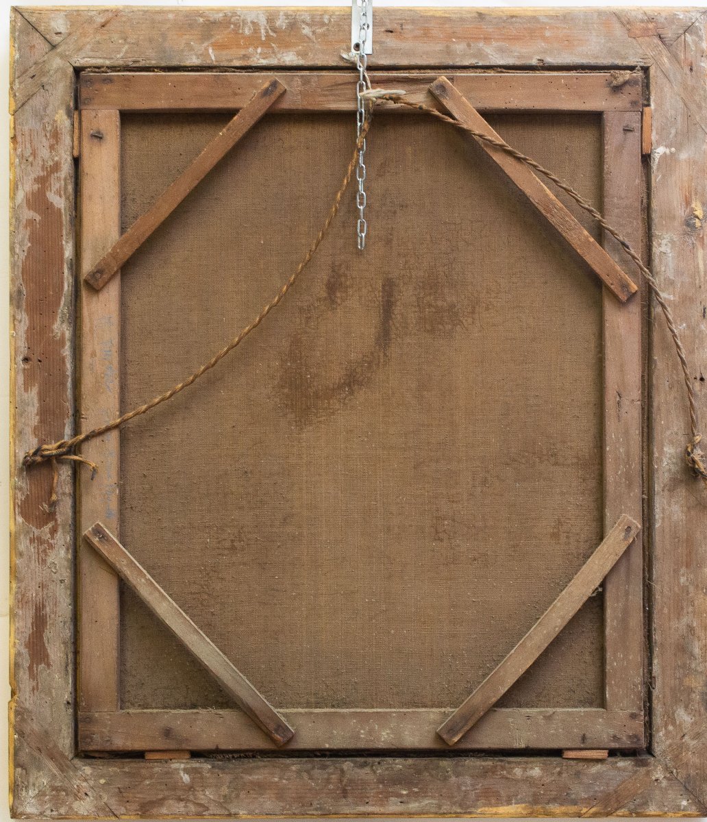 "Ritratto di giovane", olio su tela, Epoca '800-photo-4