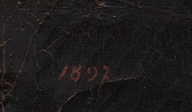 Louis Hierle, "Ritratto di Ufficiale del 19º Reggimento", olio su tela, firmato, 1897-photo-4