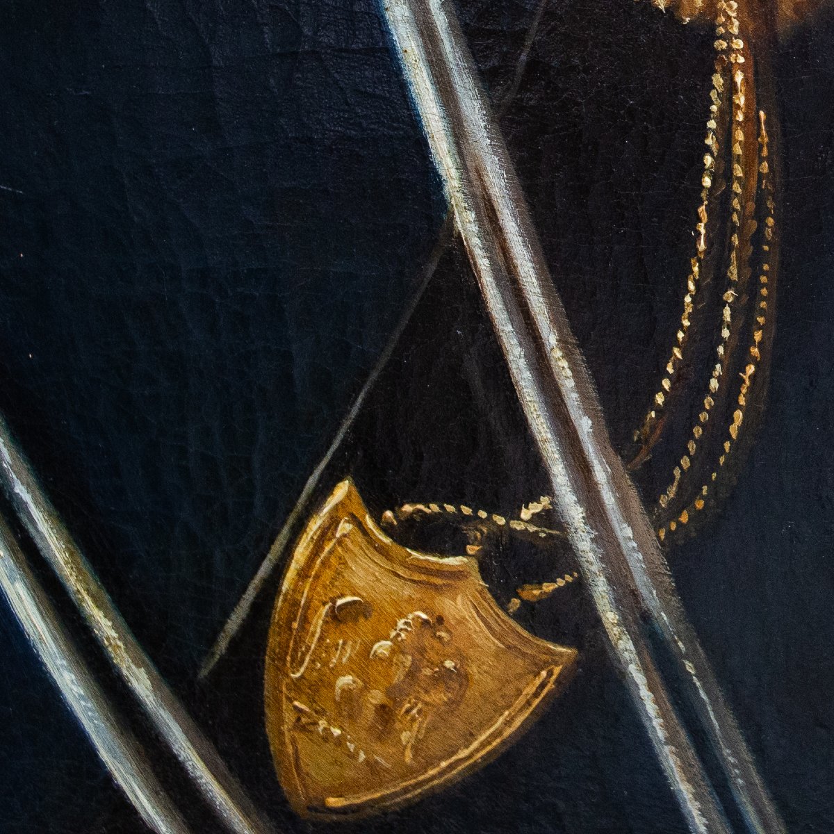 Alfred Guillard, “Ritratto di ufficiale", olio su tela, firmato,  1855-photo-7