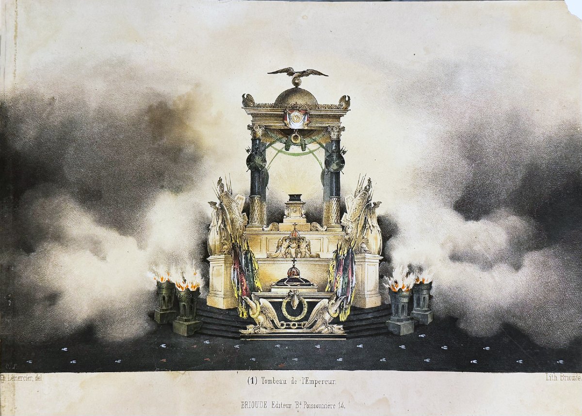 "Translation du corps de Napoléon", litografie acquerellate, 1840-photo-2
