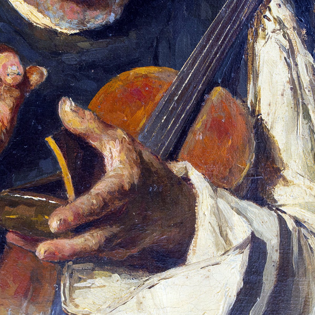Ciro Denza, "Ritratto di Luigi Denza", olio su tela, firmato, 1880-photo-5