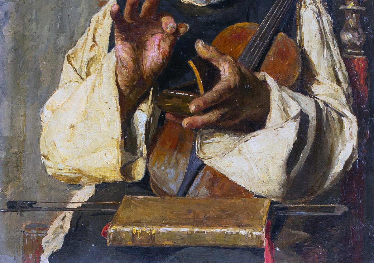 Ciro Denza, "Ritratto di Luigi Denza", olio su tela, firmato, 1880-photo-7