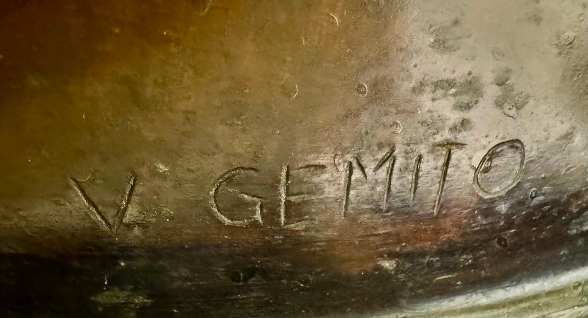 Vincenzo Gemito, "Busto di fanciulla napoletana", firmato, 1913/1920-photo-4