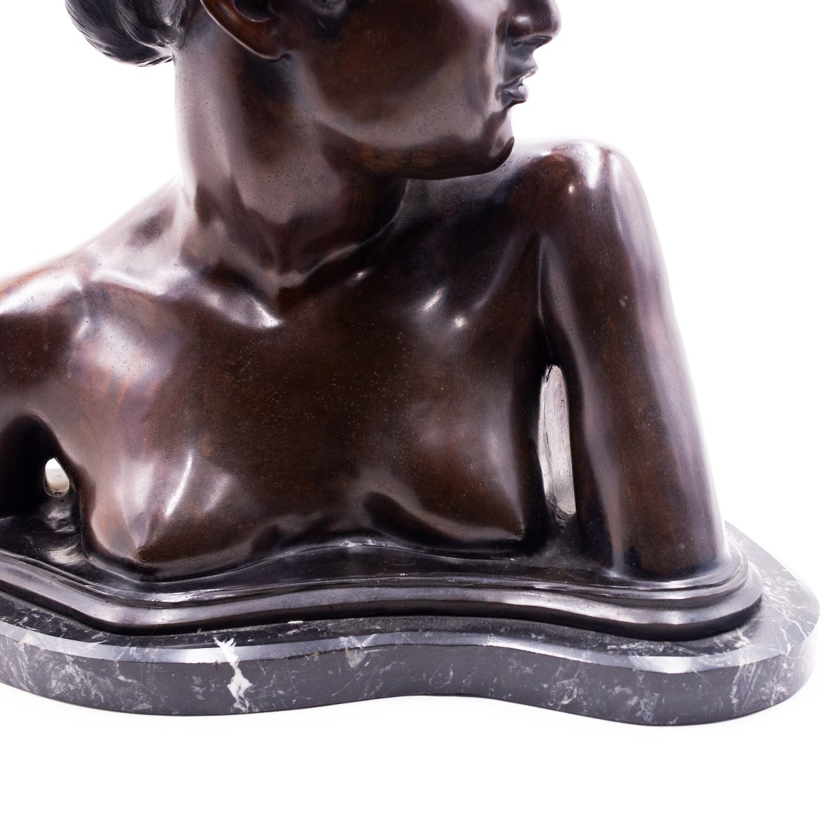 Vincenzo Gemito, "Busto di fanciulla napoletana", firmato, 1913/1920-photo-2