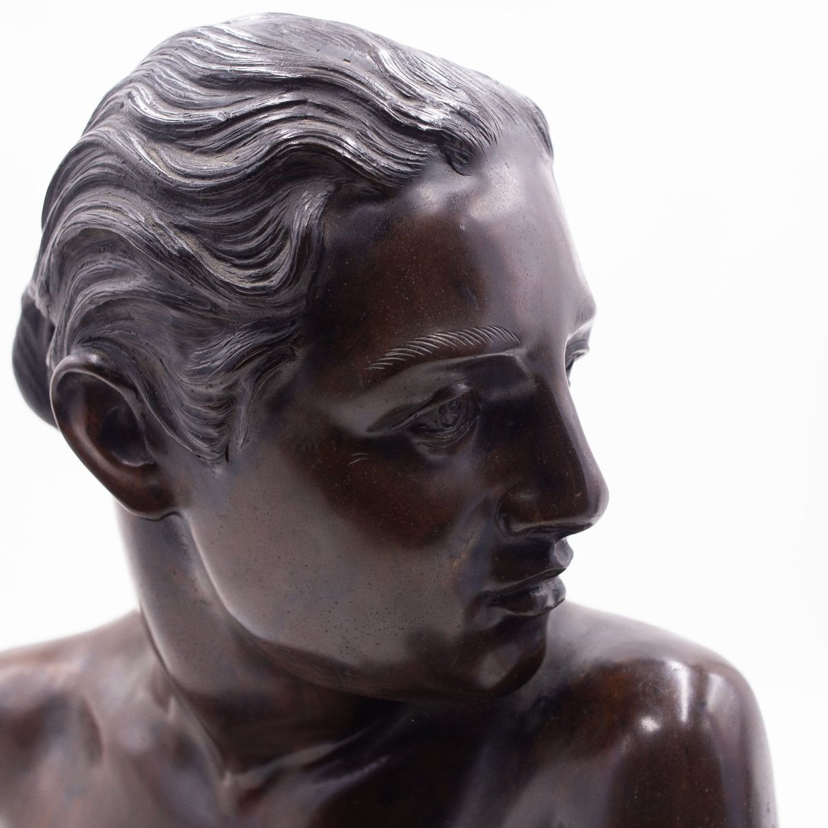 Vincenzo Gemito, "Busto di fanciulla napoletana", firmato, 1913/1920-photo-5
