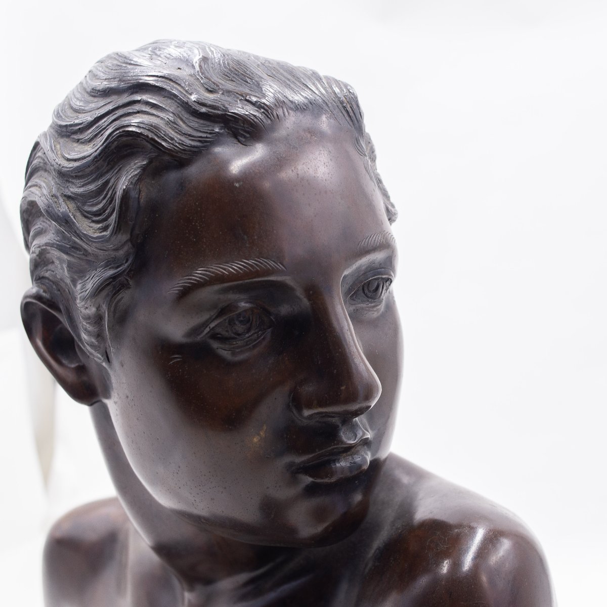 Vincenzo Gemito, "Busto di fanciulla napoletana", firmato, 1913/1920-photo-7