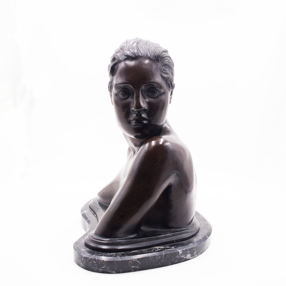 Vincenzo Gemito, "Busto di fanciulla napoletana", firmato, 1913/1920-photo-8