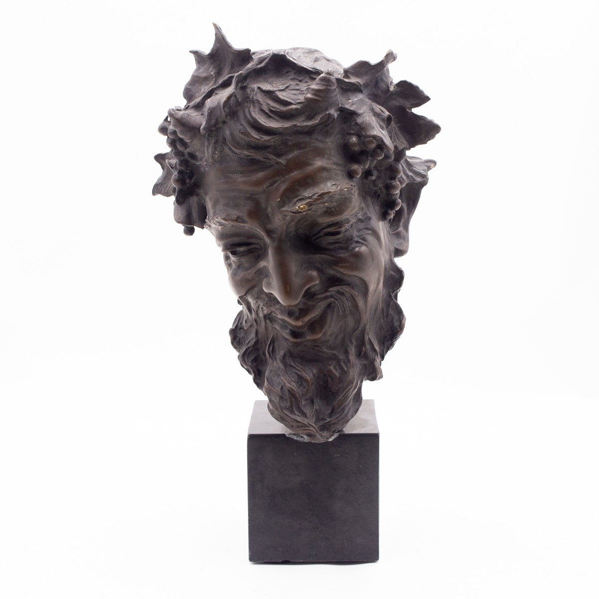 Vincenzo Gemito, "Testa di Satiro", bronzo, firmato, 1890-1910