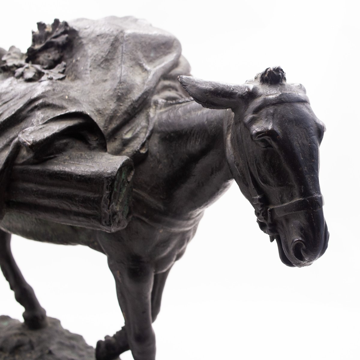 Pietro Canonica, "Il mulo - L'umile Eroe",in bronzo, firmato, Anni '20-photo-2