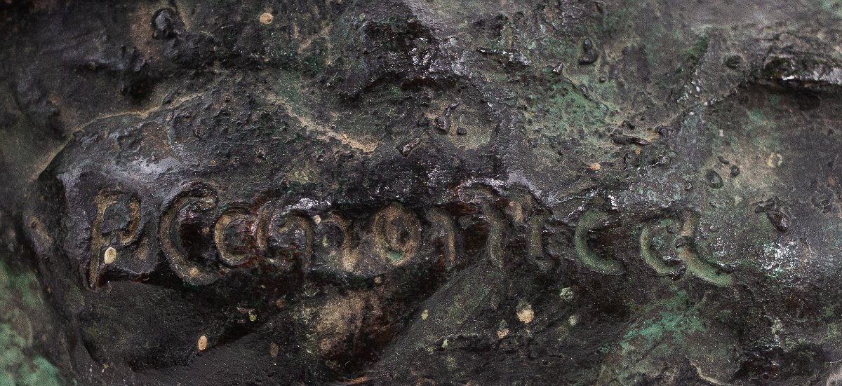 Pietro Canonica, "Il mulo - L'umile Eroe",in bronzo, firmato, Anni '20-photo-3