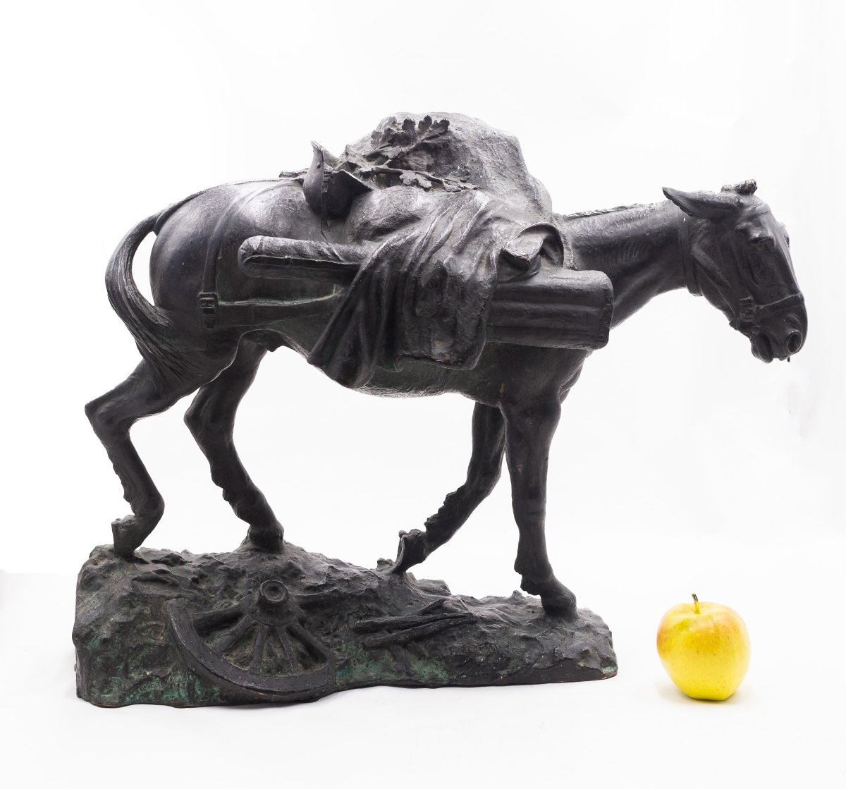 Pietro Canonica, "Il mulo - L'umile Eroe",in bronzo, firmato, Anni '20-photo-4