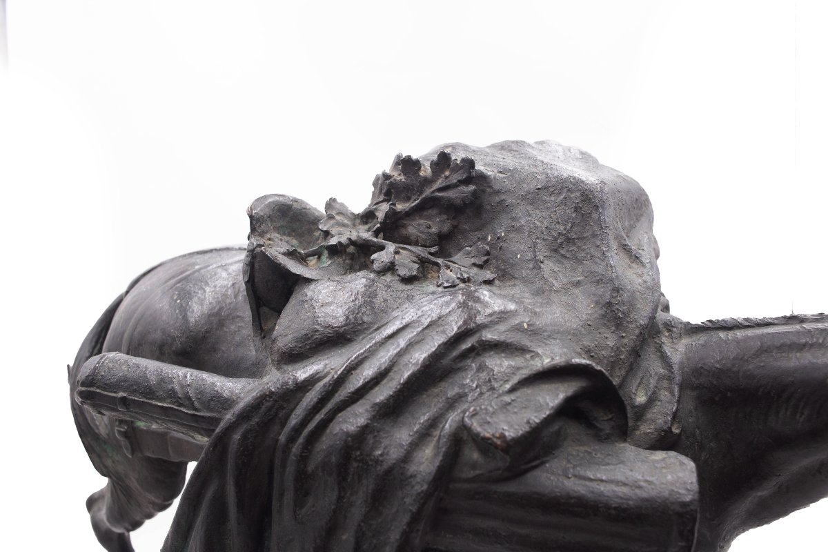 Pietro Canonica, "Il mulo - L'umile Eroe",in bronzo, firmato, Anni '20-photo-5