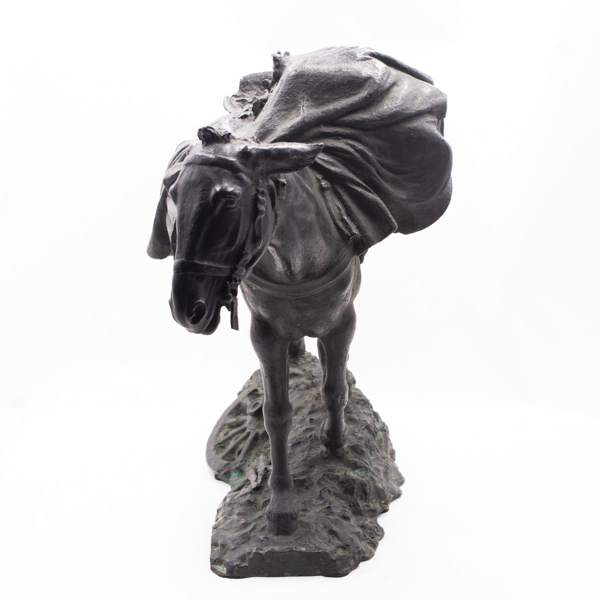 Pietro Canonica, "Il mulo - L'umile Eroe",in bronzo, firmato, Anni '20-photo-6