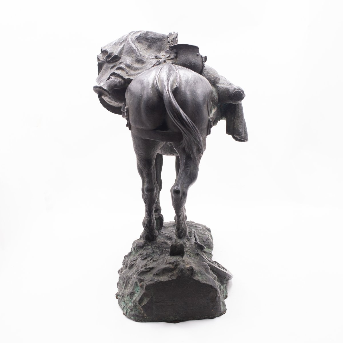 Pietro Canonica, "Il mulo - L'umile Eroe",in bronzo, firmato, Anni '20-photo-7