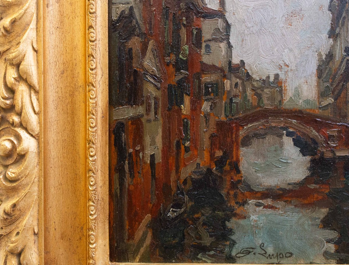 Alessandro Lupo, "Venezia”, firmato, Epoca '900-photo-6