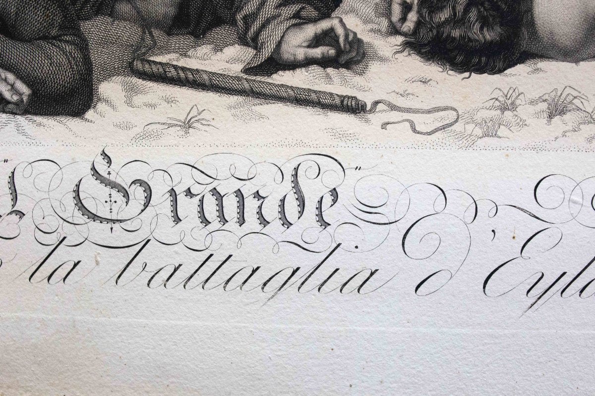 P. Anderloni, "Napoleone il Grande visitando il campo dopo la battaglia d'Eylau", 1810-photo-8