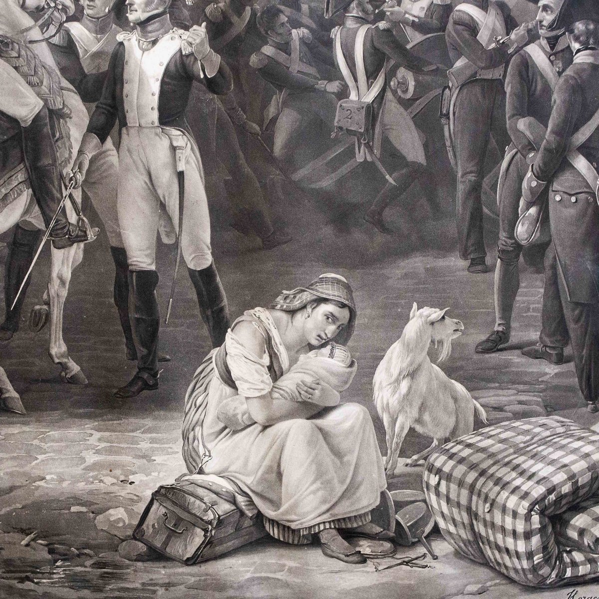 Couché Jacques, "Guardia Nazionale alla Barriera di Clichy"  1814-photo-7