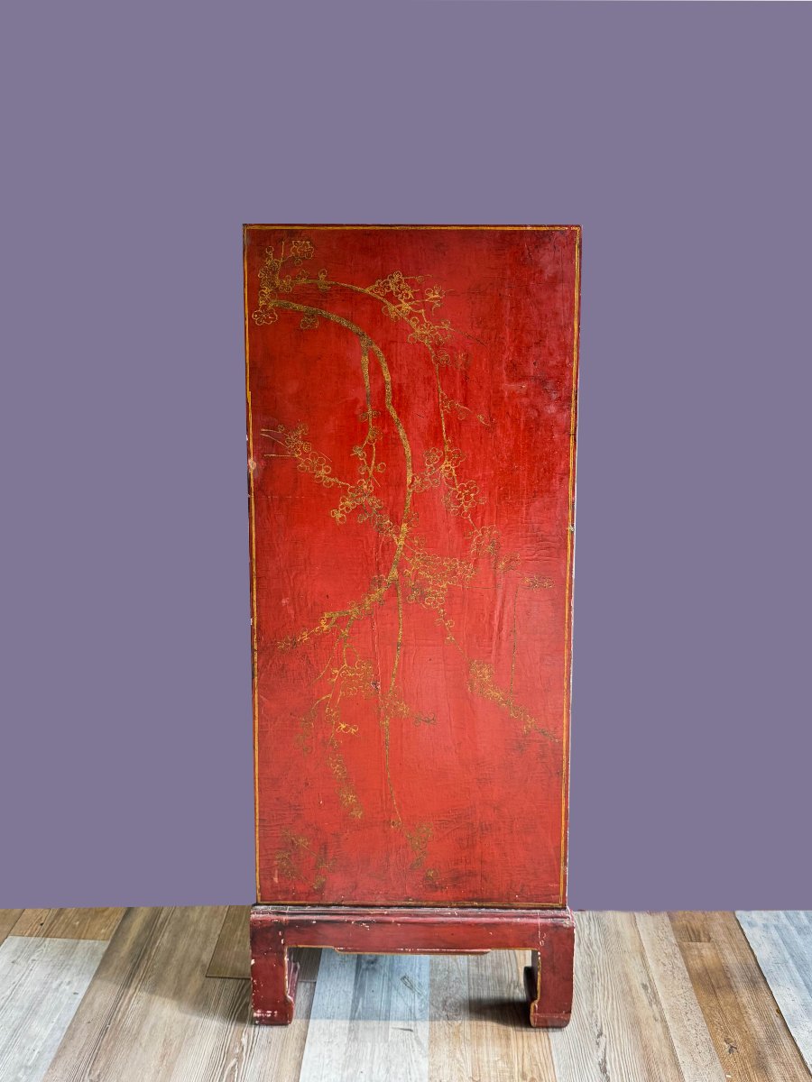 Armadio a due ante, Origine Cina, legno laccato – Epoca metà '900-photo-5