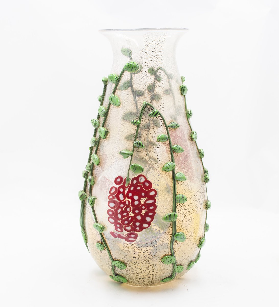 Licio Zanetti – Vaso in vetro artistico, Murano, ca. anni ’70-photo-1
