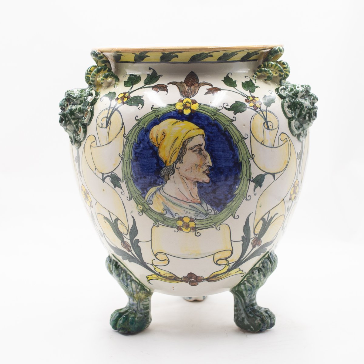 Vaso in ceramica smaltata e dipinta – MAS (Maioliche Artistiche Savonesi), ca. 1920-photo-2