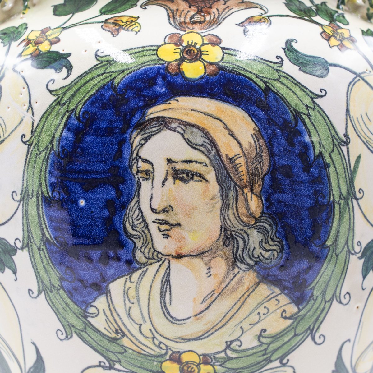 Vaso in ceramica smaltata e dipinta – MAS (Maioliche Artistiche Savonesi), ca. 1920-photo-1
