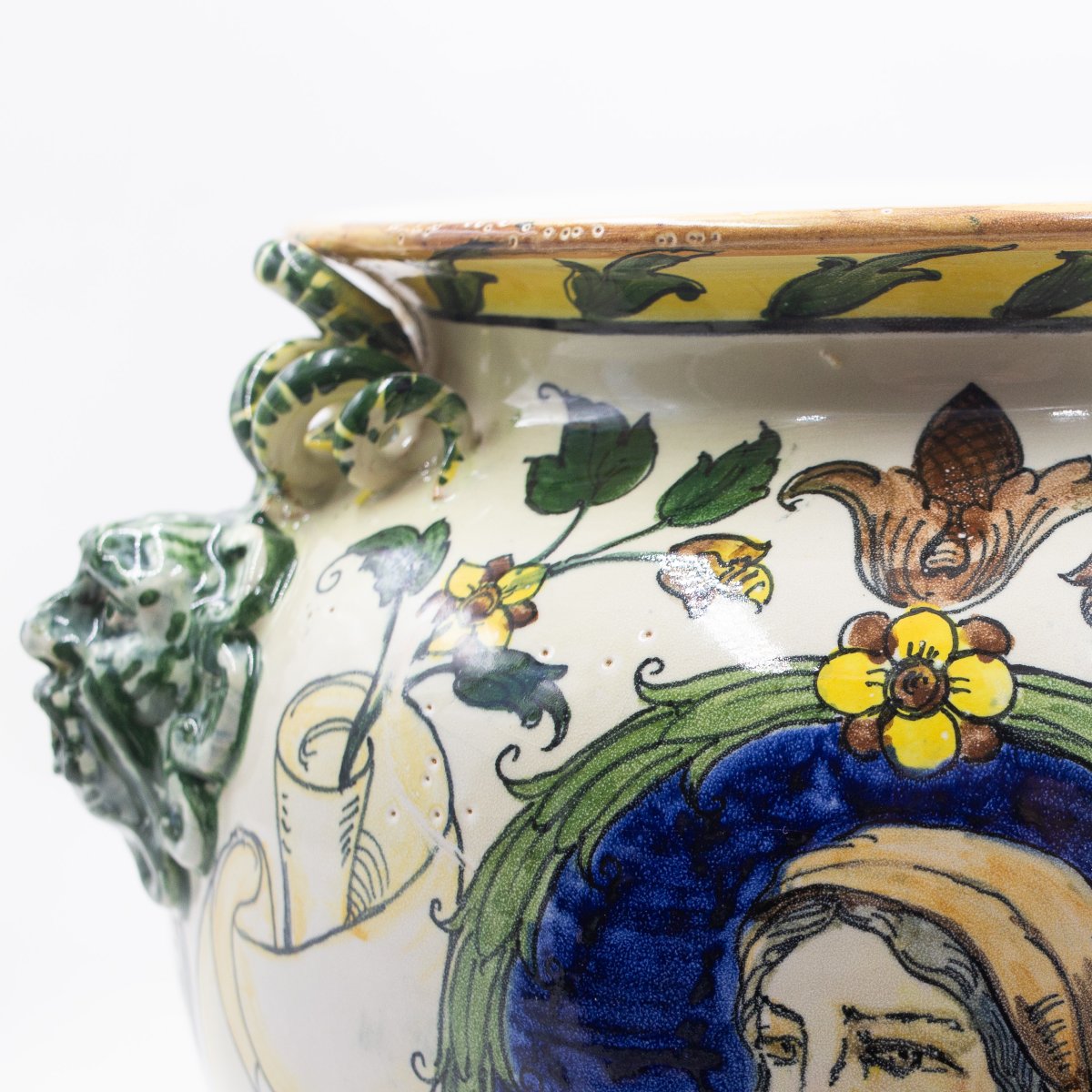 Vaso in ceramica smaltata e dipinta – MAS (Maioliche Artistiche Savonesi), ca. 1920-photo-2