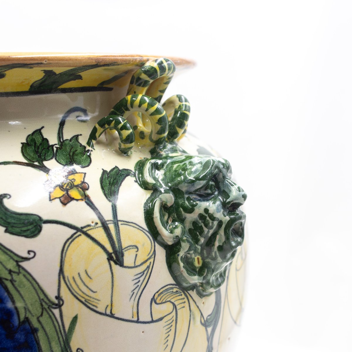Vaso in ceramica smaltata e dipinta – MAS (Maioliche Artistiche Savonesi), ca. 1920-photo-5