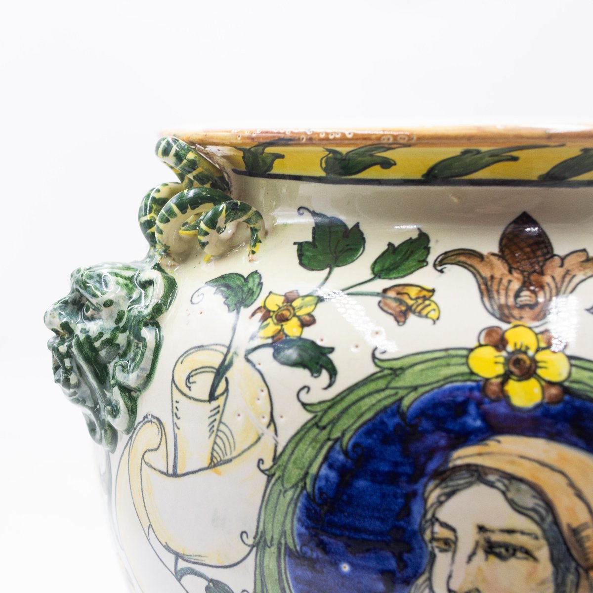 Vaso in ceramica smaltata e dipinta – MAS (Maioliche Artistiche Savonesi), ca. 1920-photo-6