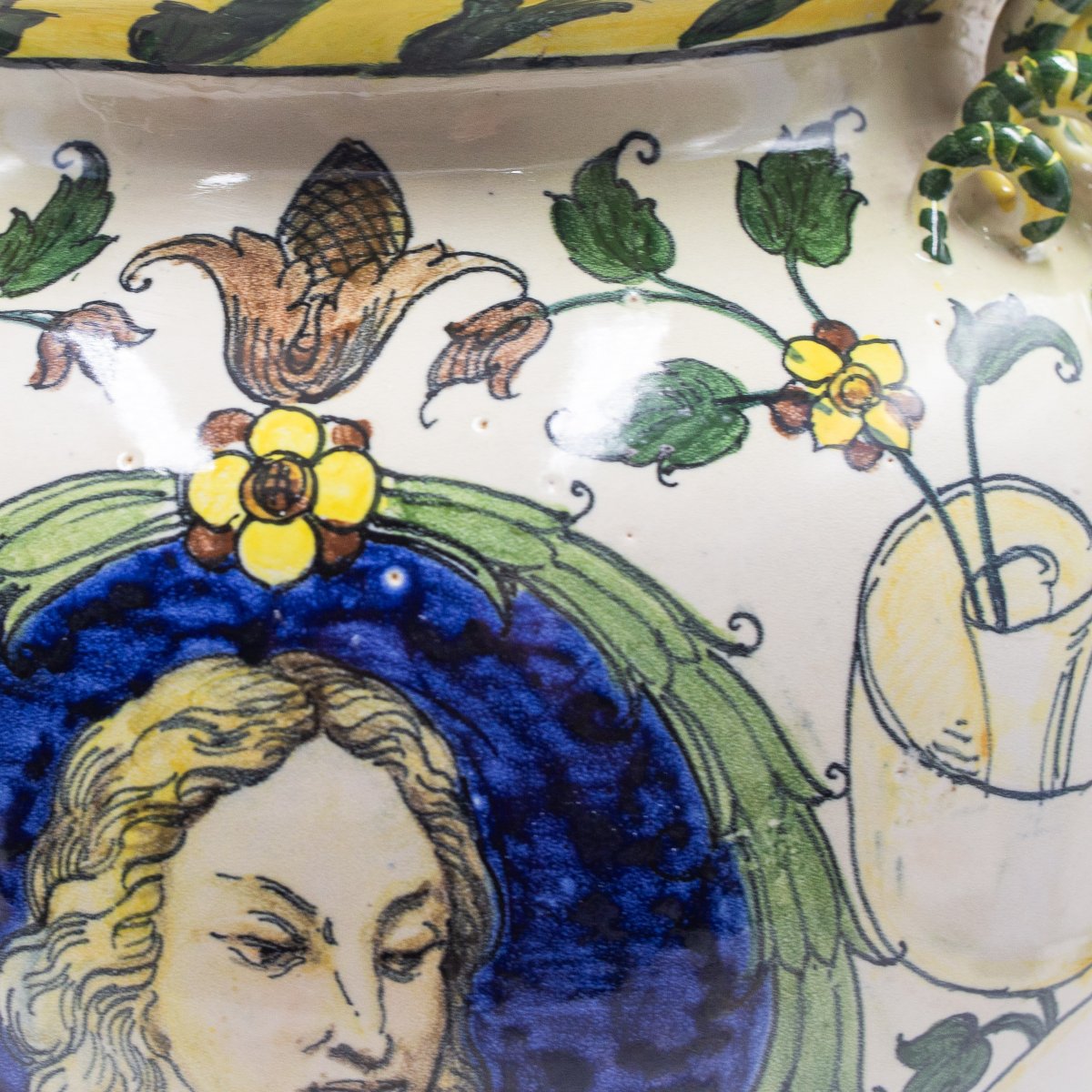 Vaso in ceramica smaltata e dipinta – MAS (Maioliche Artistiche Savonesi), ca. 1920-photo-7