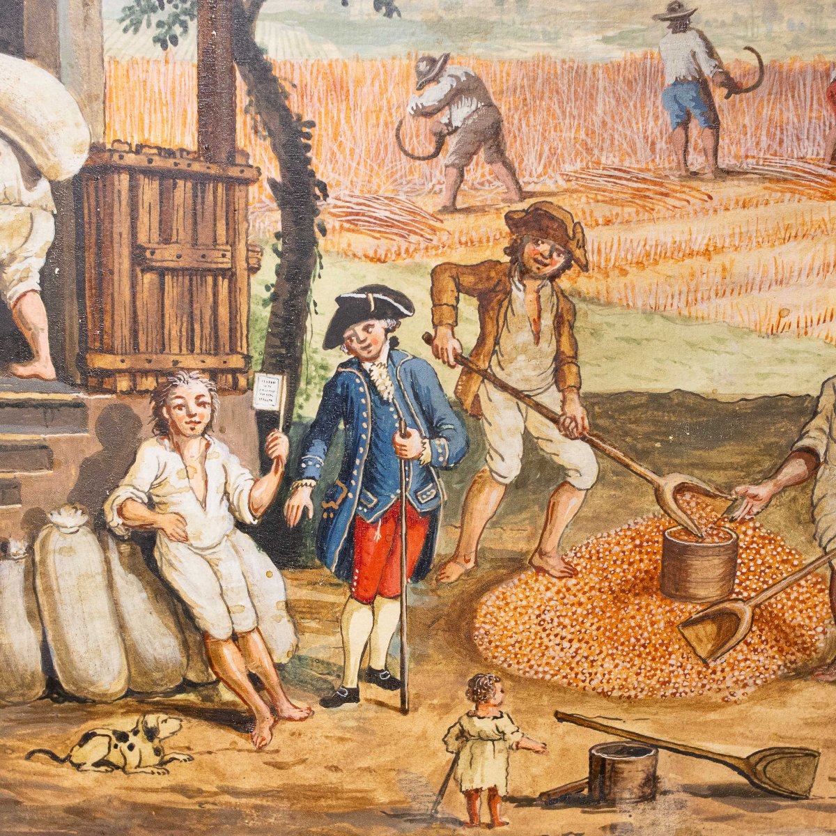 Giovanni Maria Genta, "Le quattro stagioni", tempera, Fine '700-photo-2