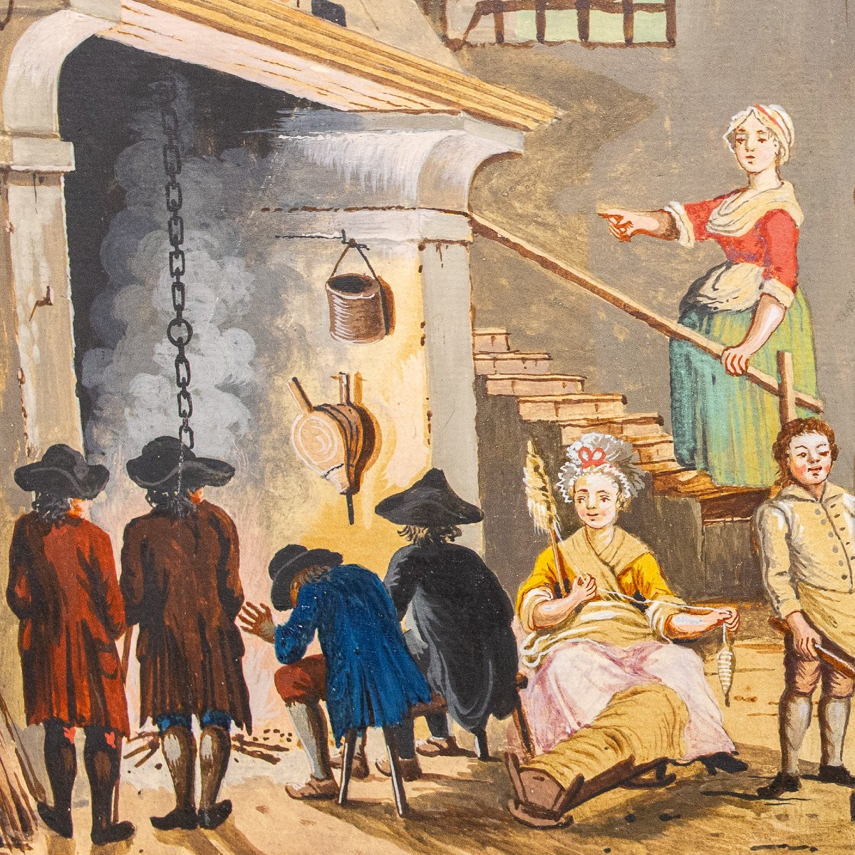 Giovanni Maria Genta, "Le quattro stagioni", tempera, Fine '700-photo-8