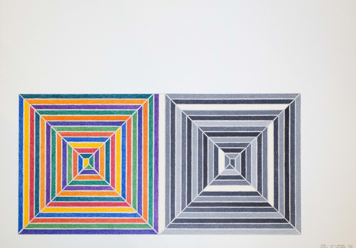 Frank Stella, Jasper’s Dilemma e Les Indes Galantes, 1973, firmato-photo-2
