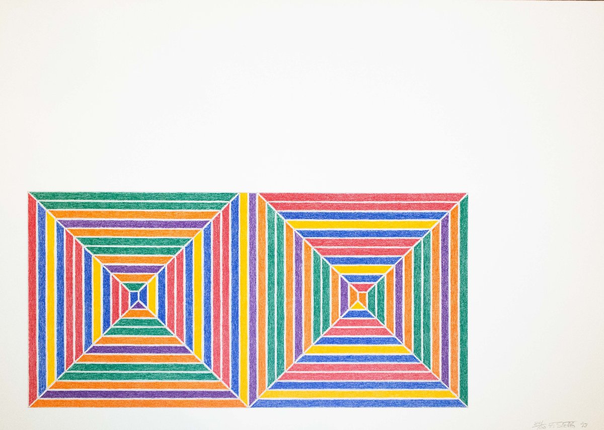 Frank Stella, Jasper’s Dilemma e Les Indes Galantes, 1973, firmato-photo-5