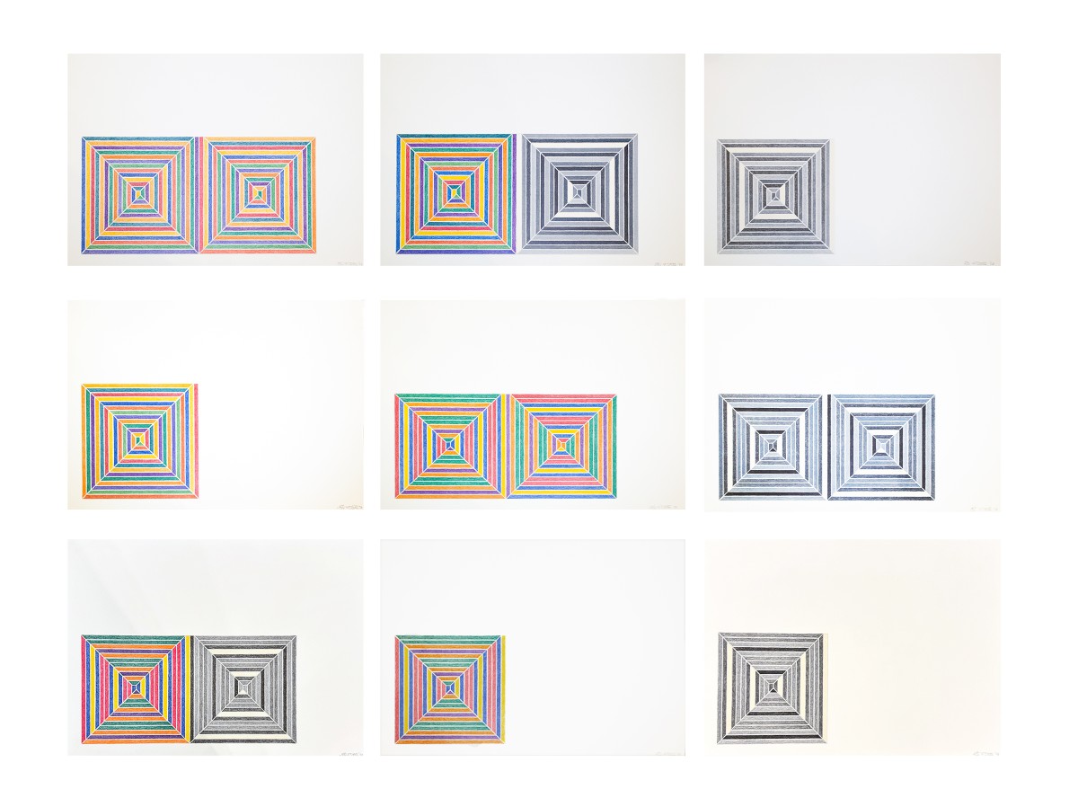 Frank Stella, Jasper’s Dilemma e Les Indes Galantes, 1973, firmato