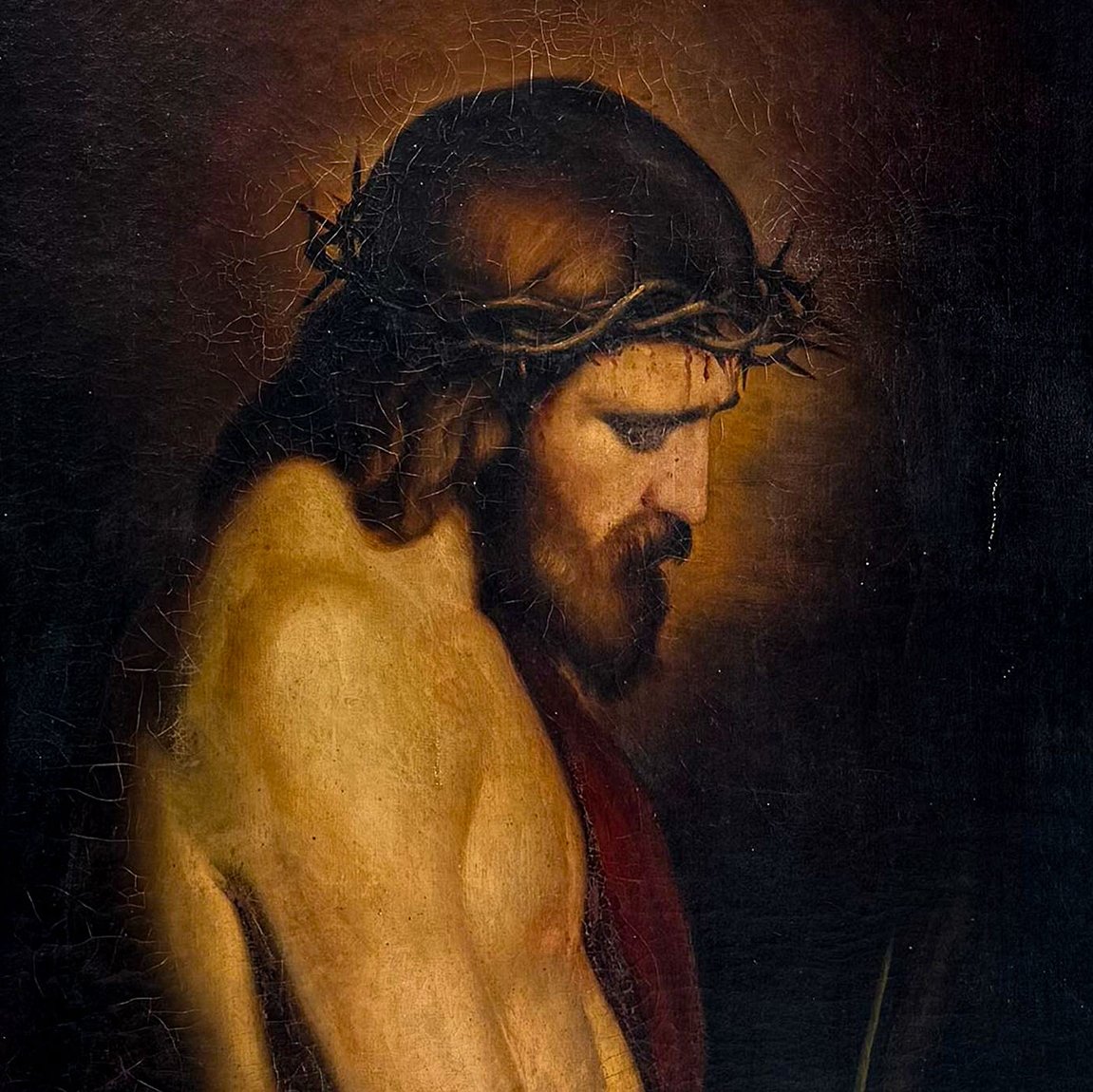 Ecce Homo, olio su tela, XIX secolo-photo-1