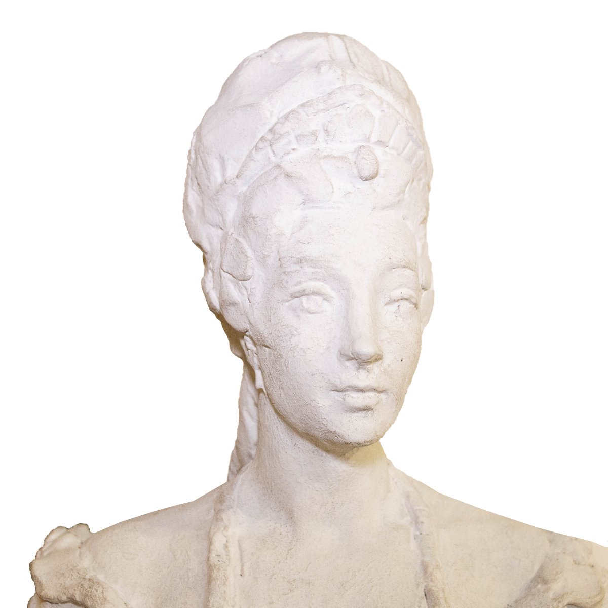 Nobile Dama, Scultura in gesso, XIX secolo-photo-3